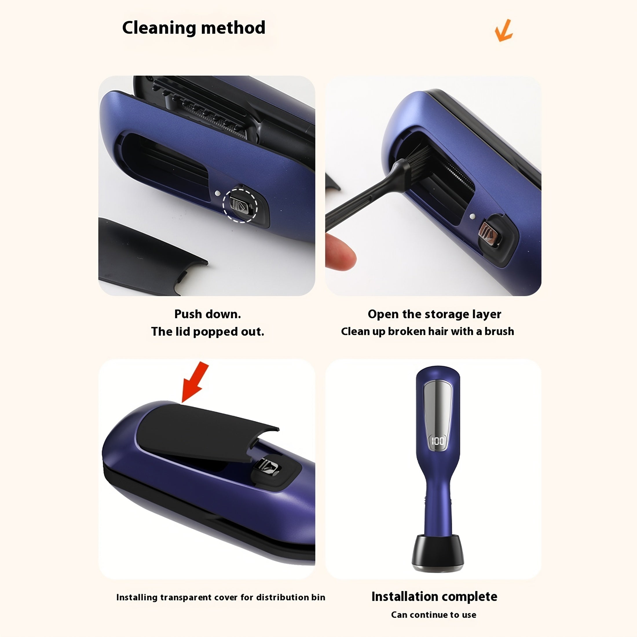 Fifth Generation Cordless Hair Split Trimmer USB Charging for Damaged Hair