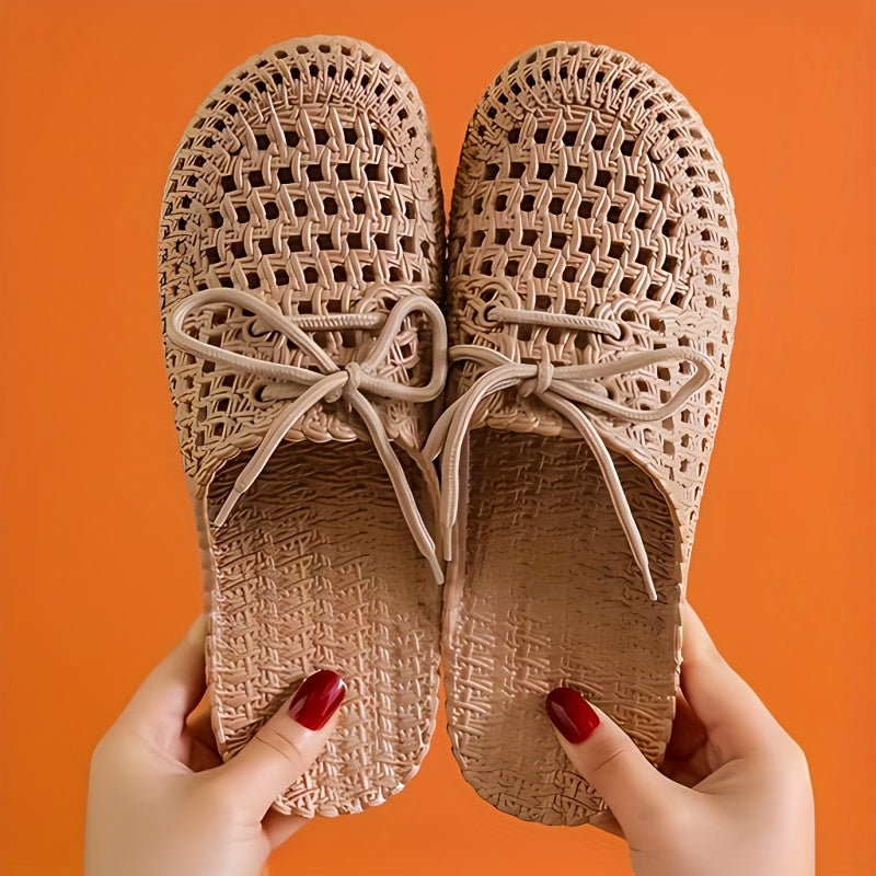 Ayollar yozgi slip-on sandallari, sirpanishga qarshi, havuz partisi uchun, kundalik flatlar