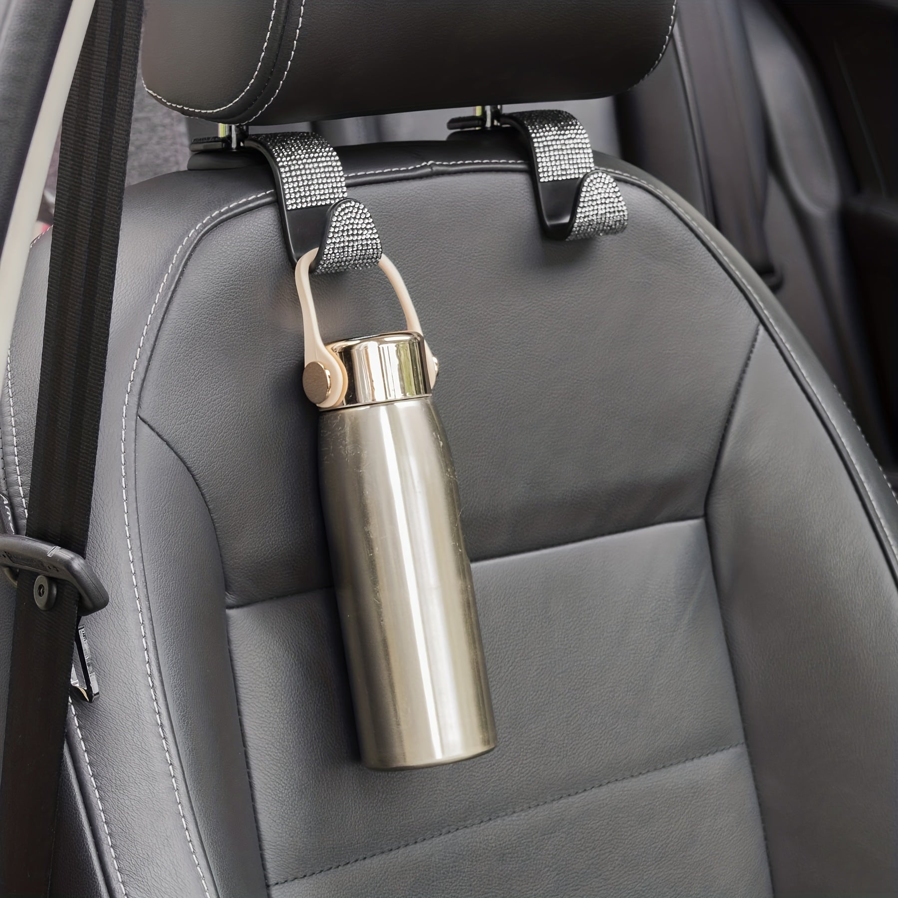 Два металлических крючка для одежды, прочные, серые