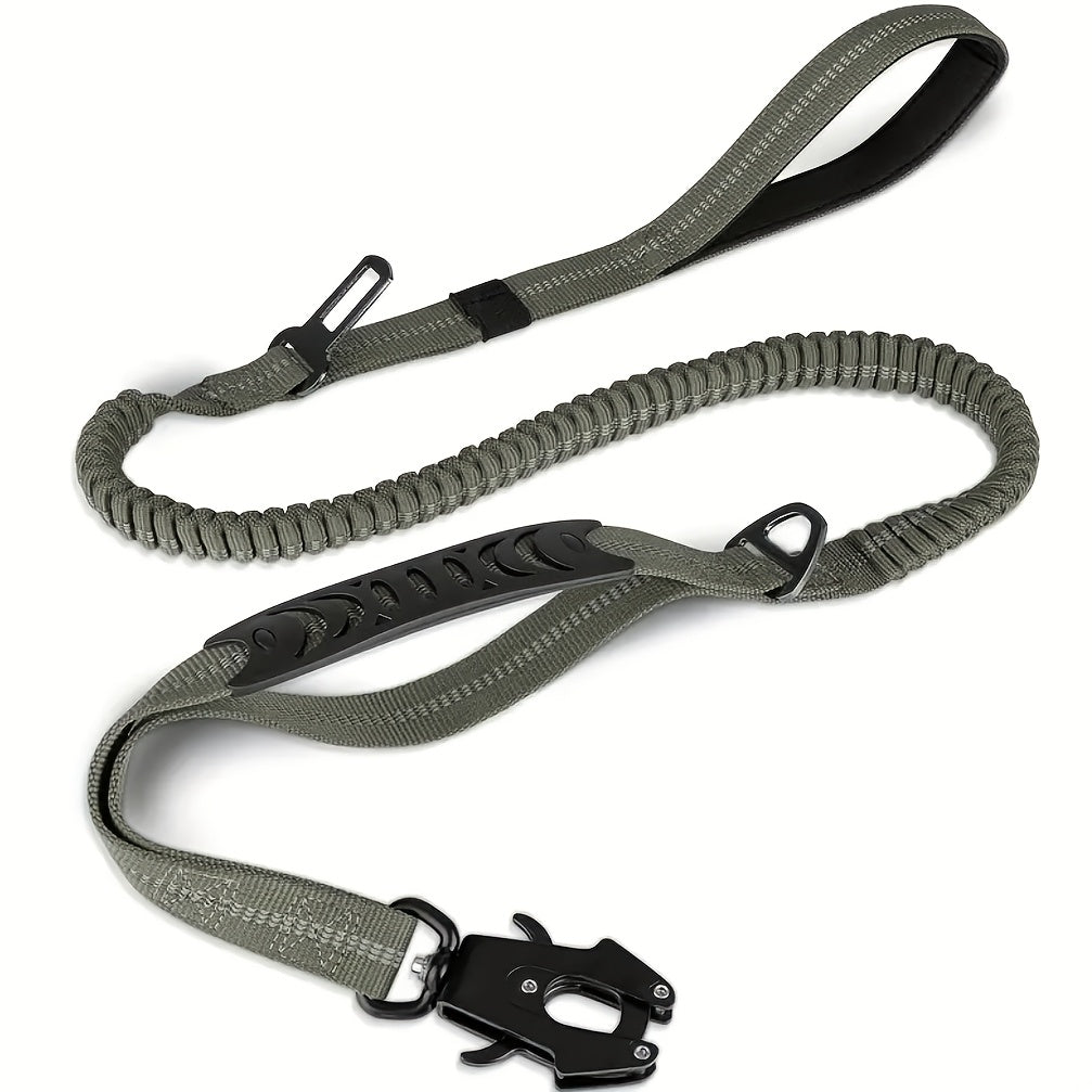 Dog Leash Tactical No-Pull Reflective Padded Handle for Medium to Large Dogs