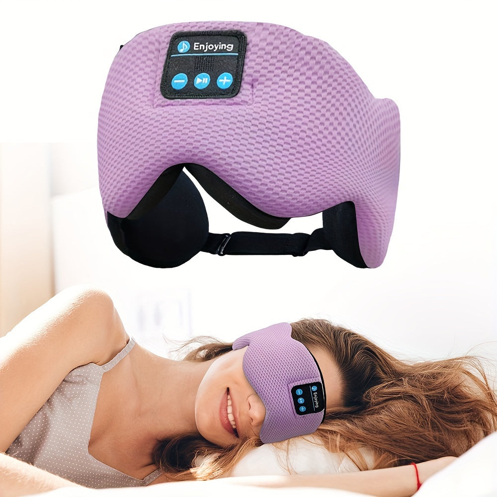 Wireless Sleep Mask with Built-in Wireless Headphones for Women and Men