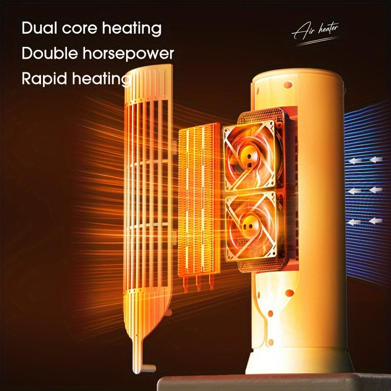 Electric Convection Heater Fan 1000W Vertical Tower for Bedroom Office