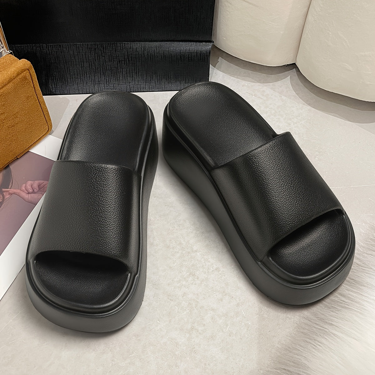 Женские сланцы EVA на плоской подошве для всех сезонов, повседневная и удобная обувь