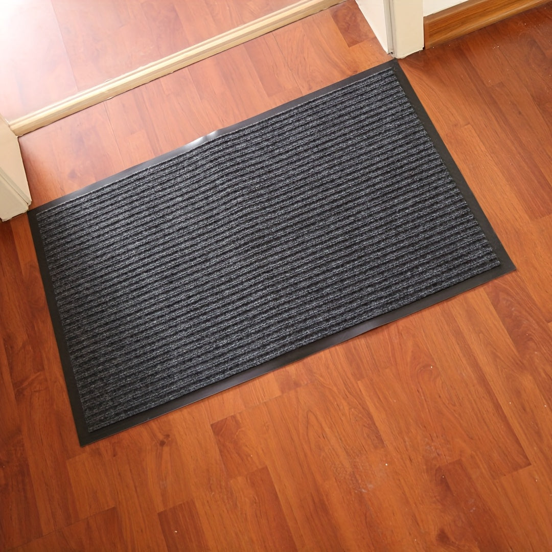 Alfombra impermeable geométrica para interior y exterior, entrada, 45x75cm, de alto tráfico