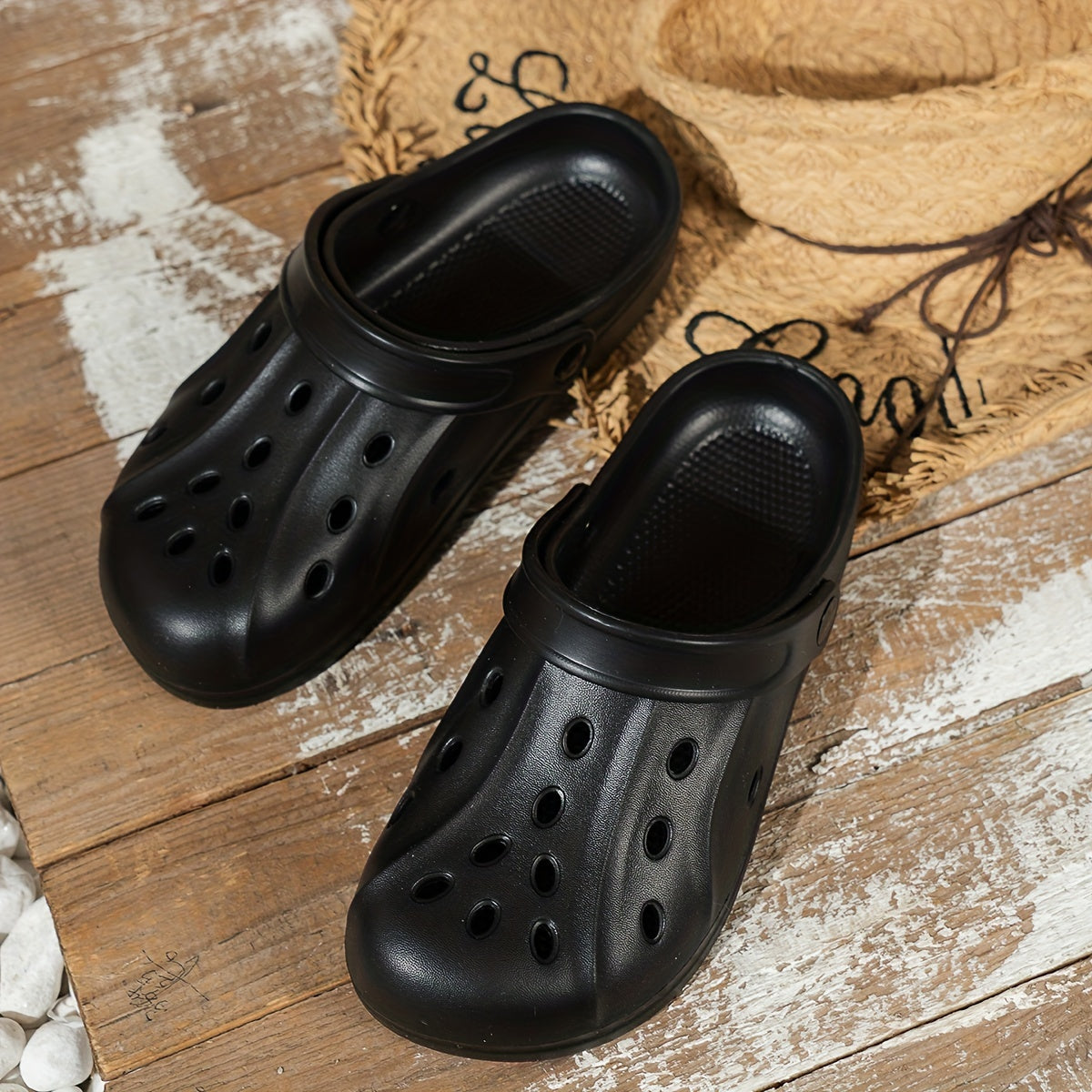 Мужские и женские легкие повседневные сандалии на резиновой подошве с объемным каблуком и воздухопроницаемым материалом