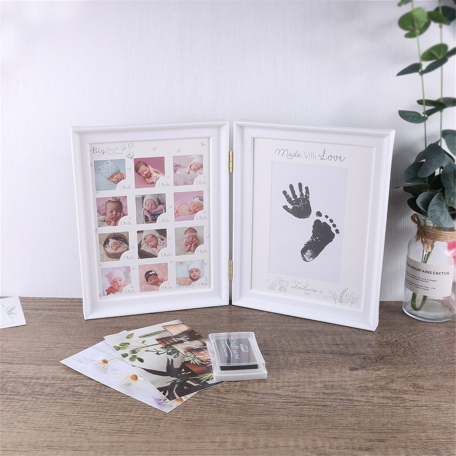 Baby Memory Photo Frame for 100 Days and Holiday Keepsakes