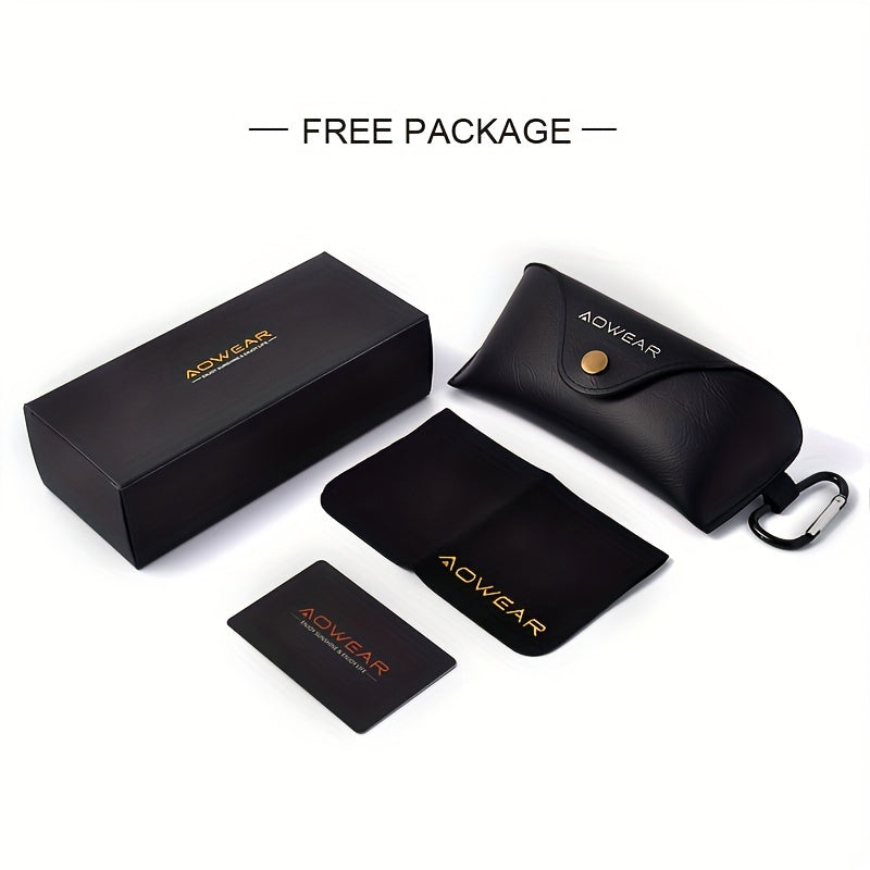 Men's Polarized Fashion Sunglasses with UV Protection Black Frame