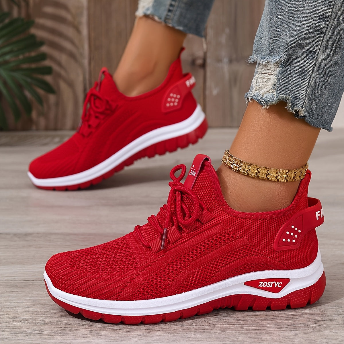 Women's Mesh Casual Slip-On Sneakers White Black Summer Beach Walking