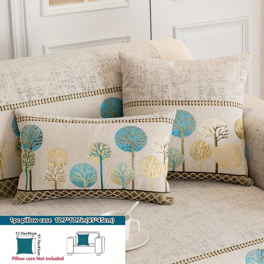 Нескользящая накидка на диван с мотивом дерева для 1-4 местных диванов, безопасна для домашних животных, моется в машине, прочная