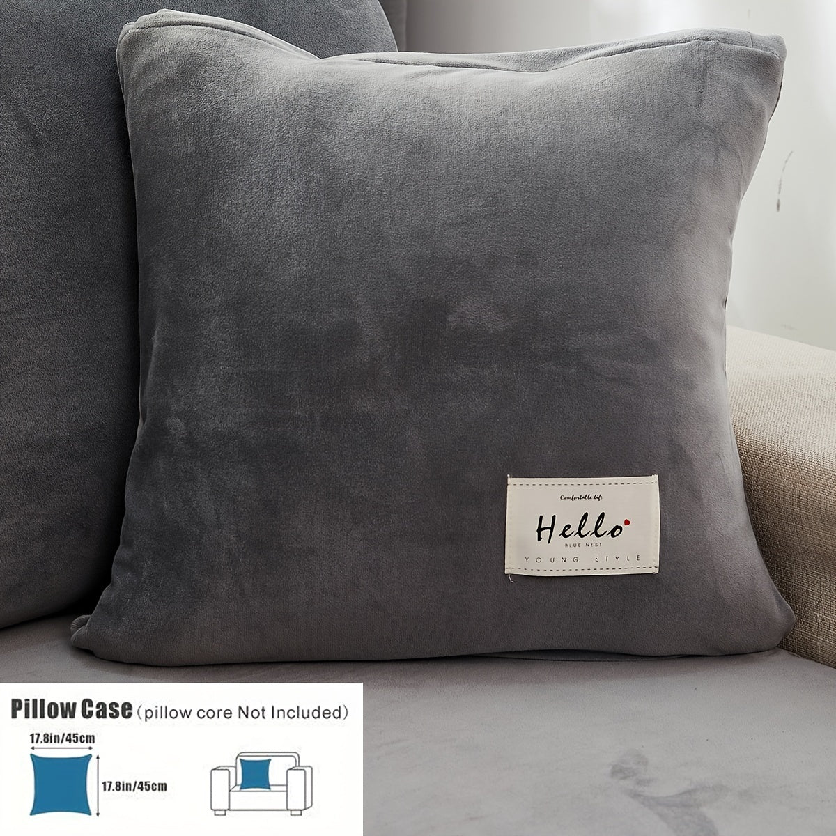 Velvet divan qopqog'i qishda issiqlik, changga chidamli, elastik, to'liq qamrov, sirpanishga qarshi, mushuk chizishiga chidamli