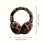 Оставайтесь теплыми и стильными этой зимой с нашими наушниками с леопардовым принтом! Эти уютные, ветрозащитные и теплые наушники - идеальный подарок для семьи и друзей.