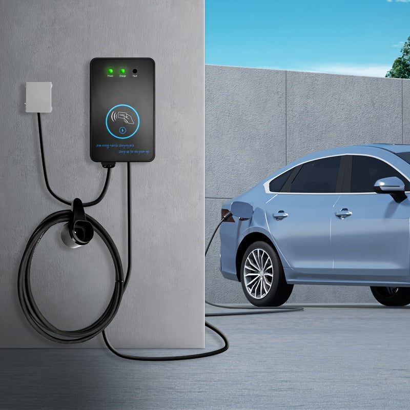 Wall Mount EV Charging Cable Holder for Type2 Connector, EVSE Cord Organizer