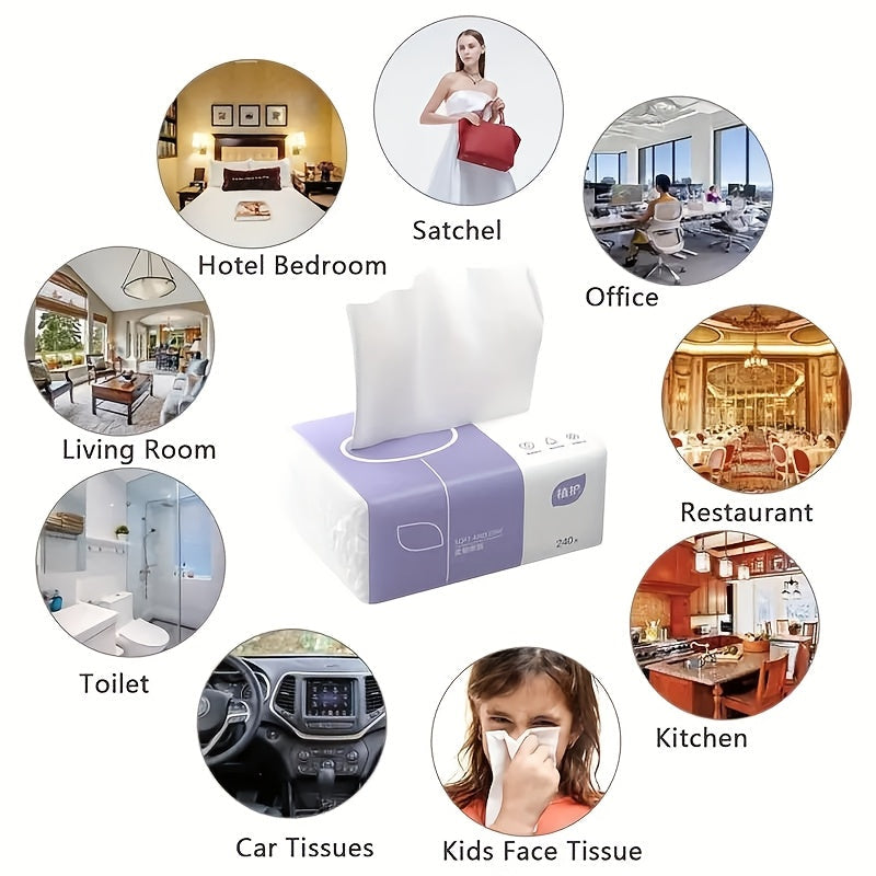 40 Sheets Ultra-Soft Embossed Paper Towels for Home Car and Commercial Use