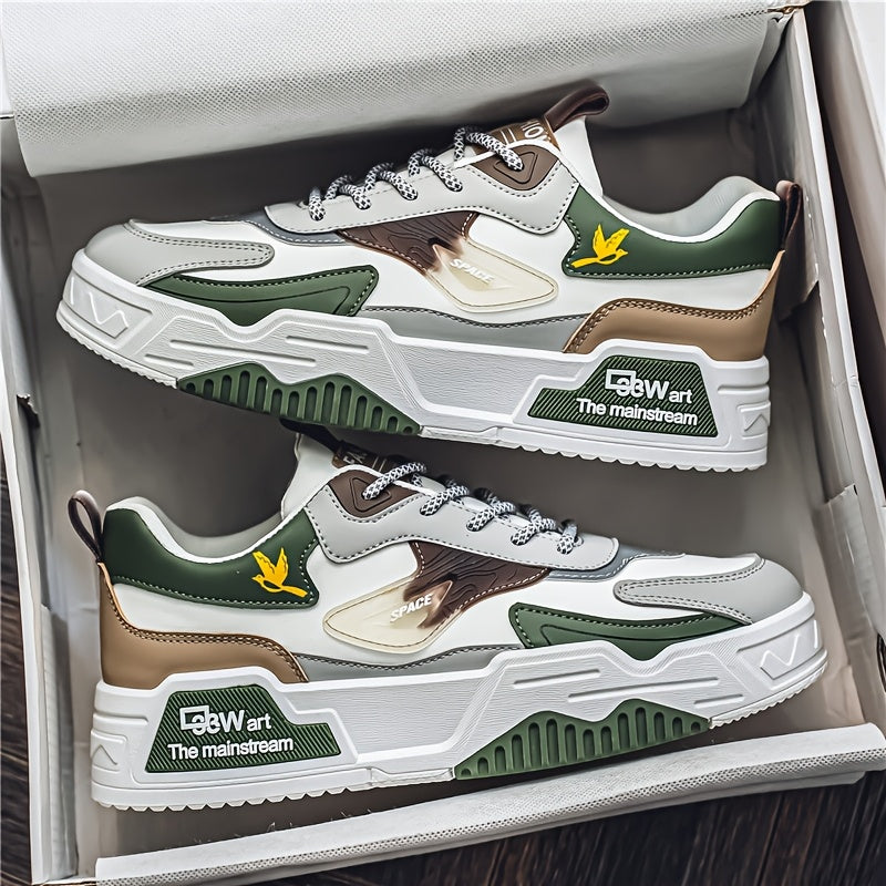 Men's Casual Sneakers with PU Upper Fabric Lining PVC Sole for Daily Wear