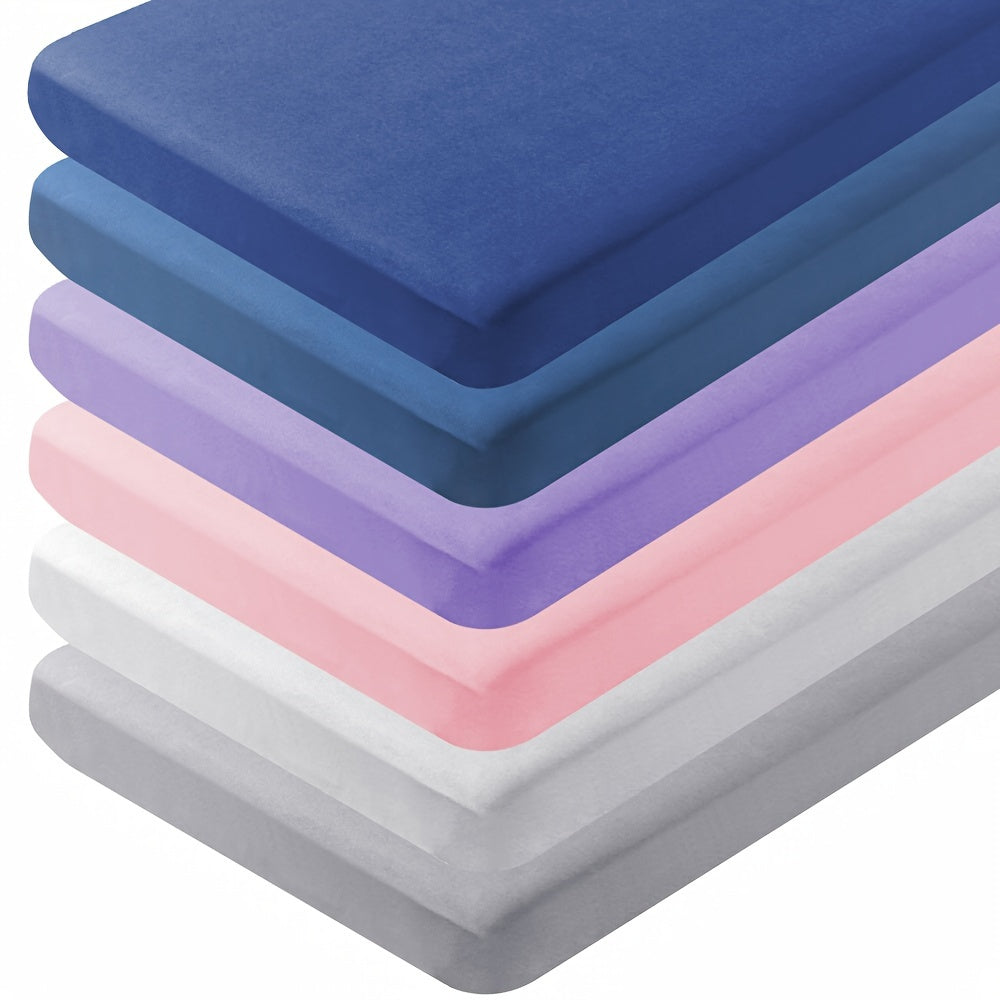 100% полиэстер, простыня с полосатым узором для детской кроватки - машинная стирка, не водонепроницаемая, с натяжным закрытием - подходит для детской кроватки