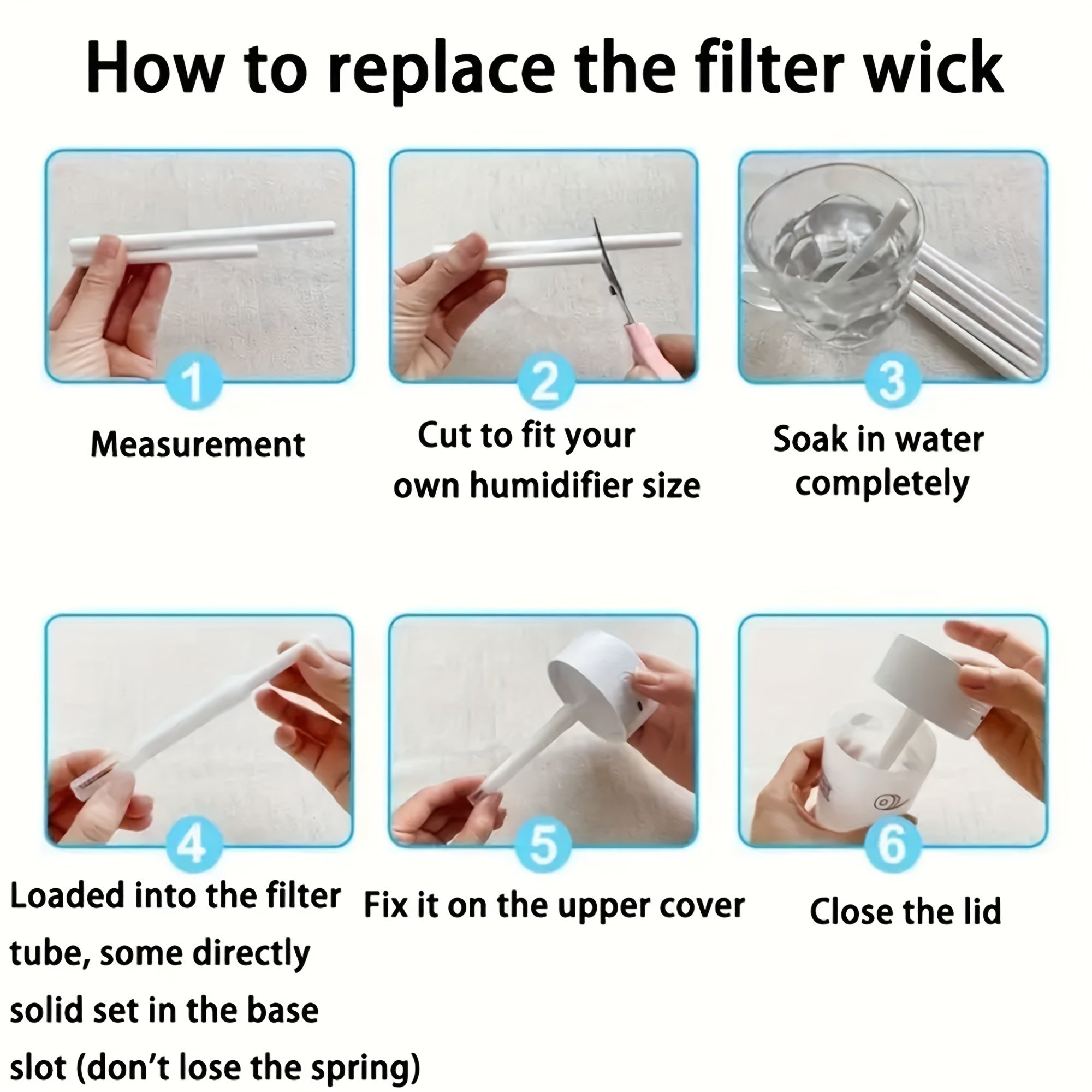 Universal Replacement Sponge Stick for Humidifiers, Aroma Diffuser Filter, 5/9pcs