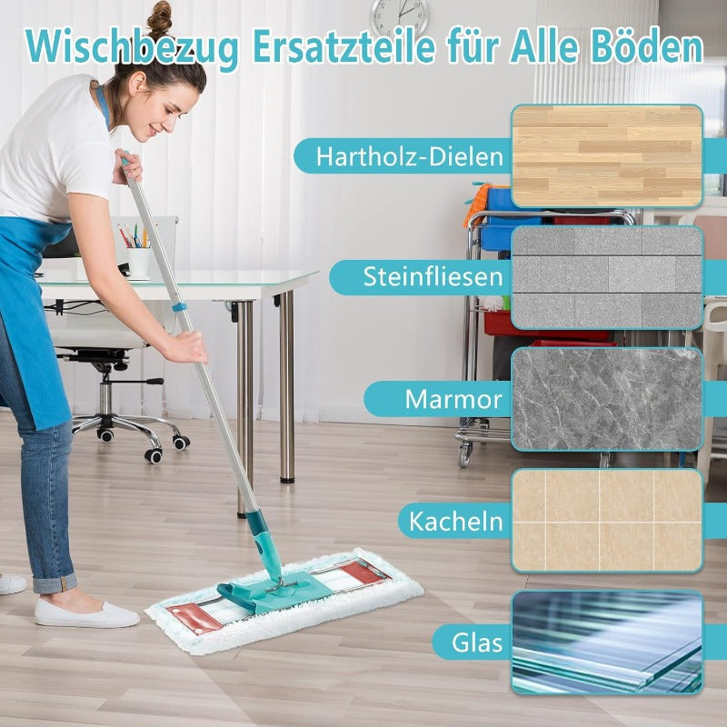 Pro XL Micro Duo Floor Mop Replacement Covers 2-Fiber Microfiber Set