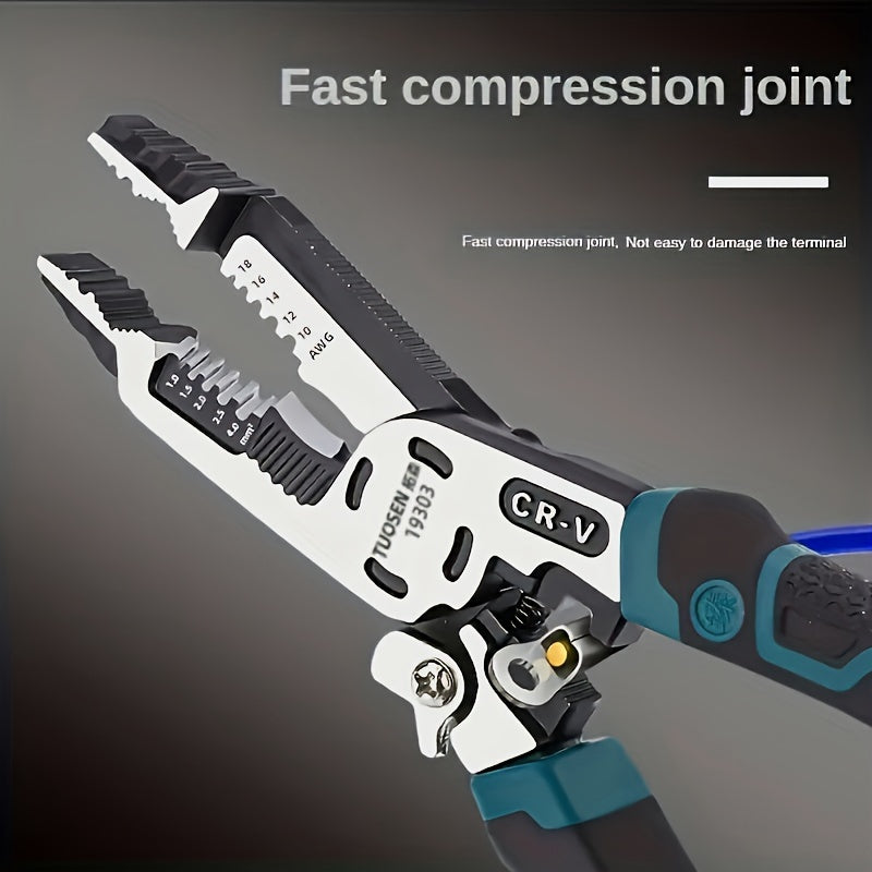 Multifunctional Cable Pliers Steel Wire Stripping Crimping Tool