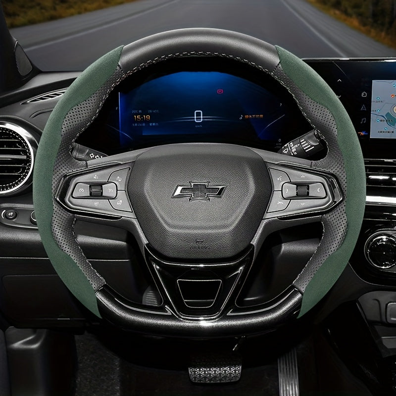 Set 2 or 3 Winter Velvet Anti-Slip Steering Wheel Covers PVC All-Season Black Green Red Orange Brown