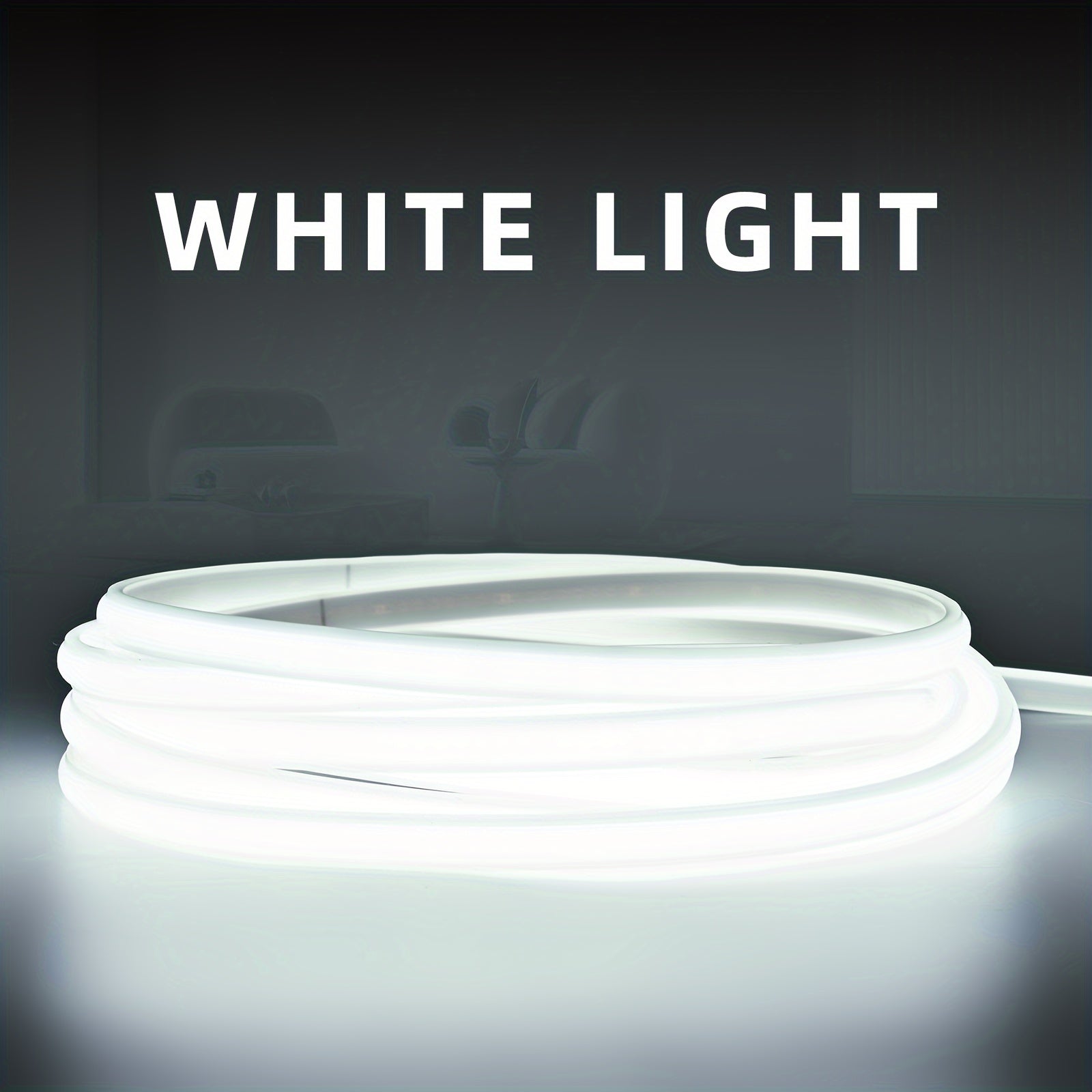 Luces de tira LED COB flexibles 288 LEDs/m 9W Blanco Blanco cálido Adhesivo para cocina jardín hogar