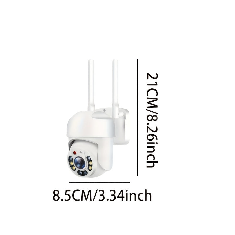 2MP WiFi Security Camera with AI Human Detection Pan Tilt Zoom Two-Way Audio Outdoor Surveillance