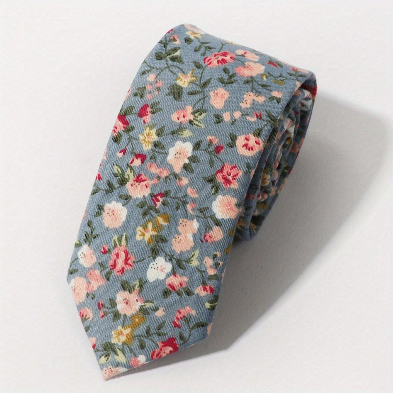 Men's Floral Print Party Tie for Formal Occasions