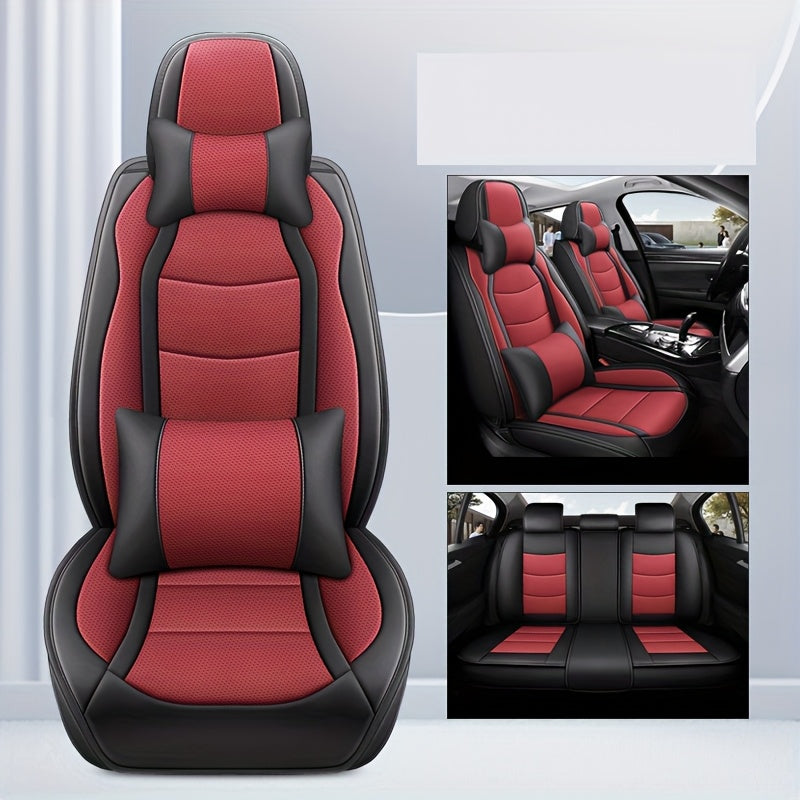 Avtomobil o‘rindiq qopqog‘i, barcha mavsumlar uchun, charm, to‘liq qamrov, beshta o‘rindiq uchun