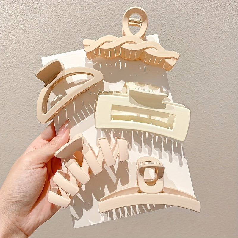 5/8/10 шт. Заколки для волос цвета кофе и молока, заколки в форме цветка, квадрата и полукруга, идеальны для праздничной укладки волос, отличные подарки для девочек