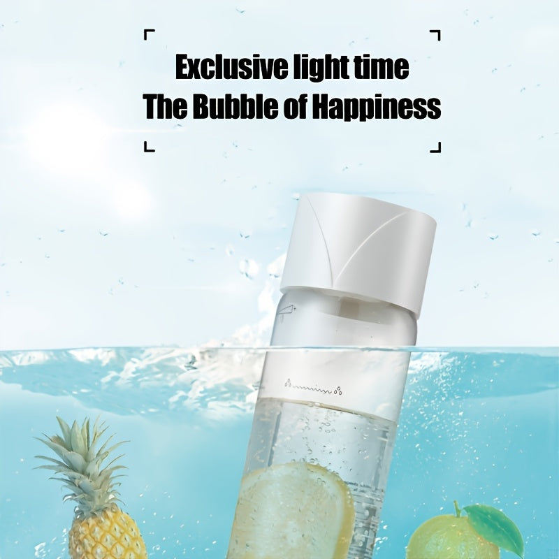 Botella de agua con burbujas portátil para agua con gas, baja en calorías, sin aditivos