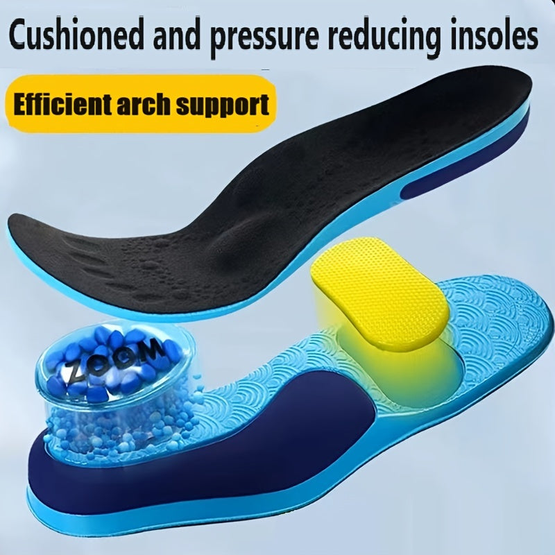 Unisex Breathable Insoles with Shock Absorption and ZOOM Air Cushion