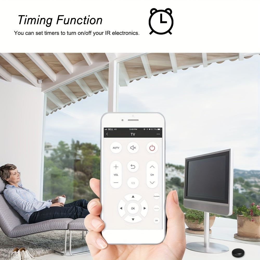 WiFi IR Universal Remote Control Hub for Home Appliances App Voice Control Compatible with Alexa Google Smart Life