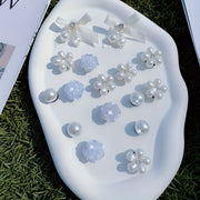 Kids Girls Bow Flower Shoe Decorations Detachable Accessories 16pcs