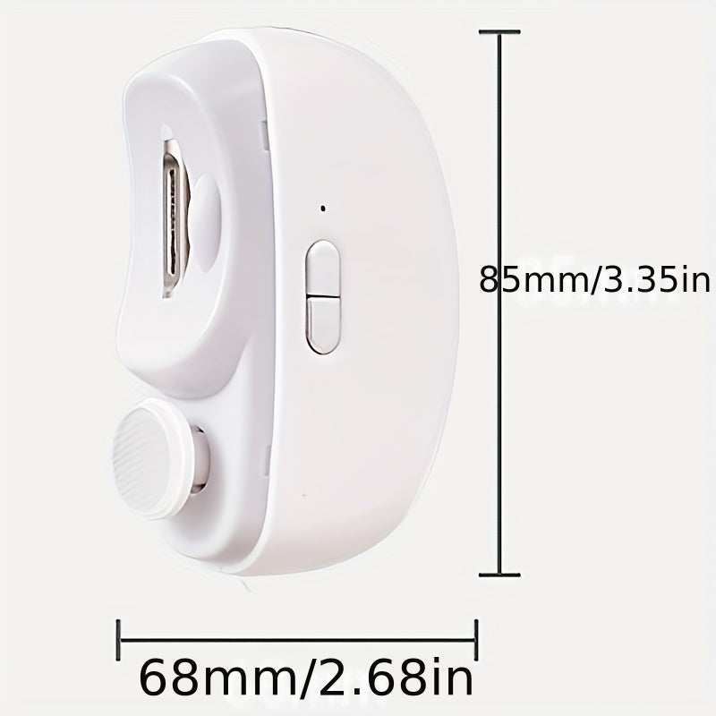 Electric Nail Clipper and Polisher Portable USB Rechargeable with Nail Debris Storage