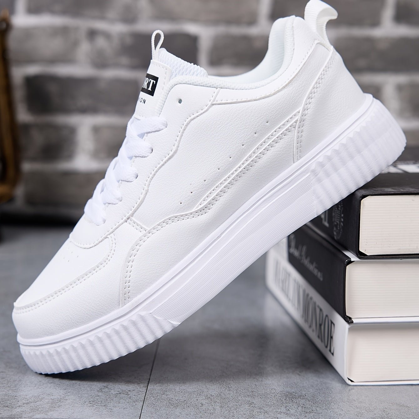 Women's Casual Canvas Sneakers Low Top Lace-Up Shoes for Daily Wear