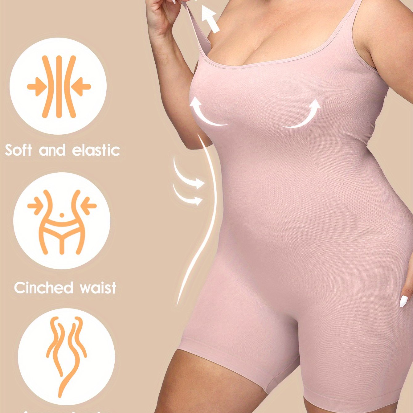 Ladies Body-Shaping Bodysuit Seamless Breathable for Sports and Leisure