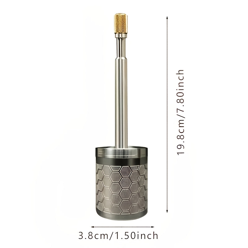 Noxush po'latdan yasalgan qo'lda qahva to'kadigan: Qahva zarralarini filtrlovchi press, portativ va foydalanuvchilar uchun qulay – Qahva ixlosmandlari uchun mukammal sovg'a