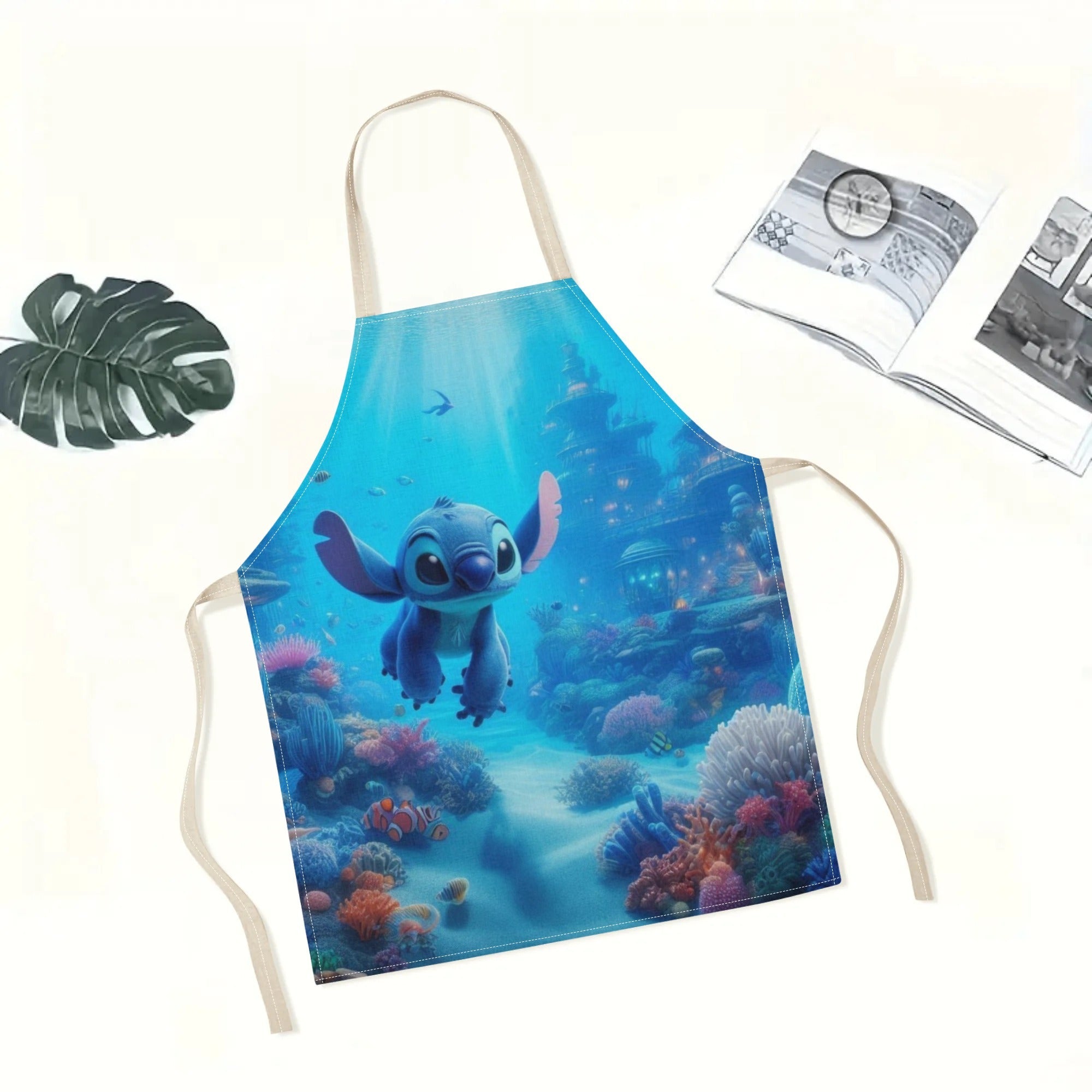 Waterproof Apron with Cartoon Characters for Kids, Stylish and Durable