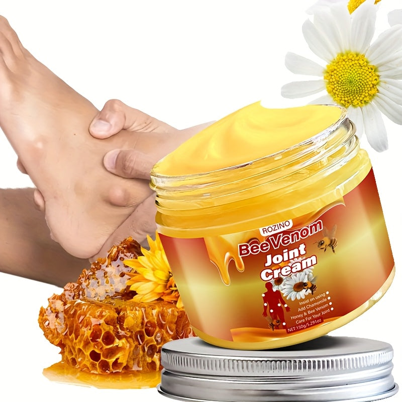 150g Bee Venom Joint Massage Cream with Chamomile Aloe Sunflower Oil for Deep Hydration