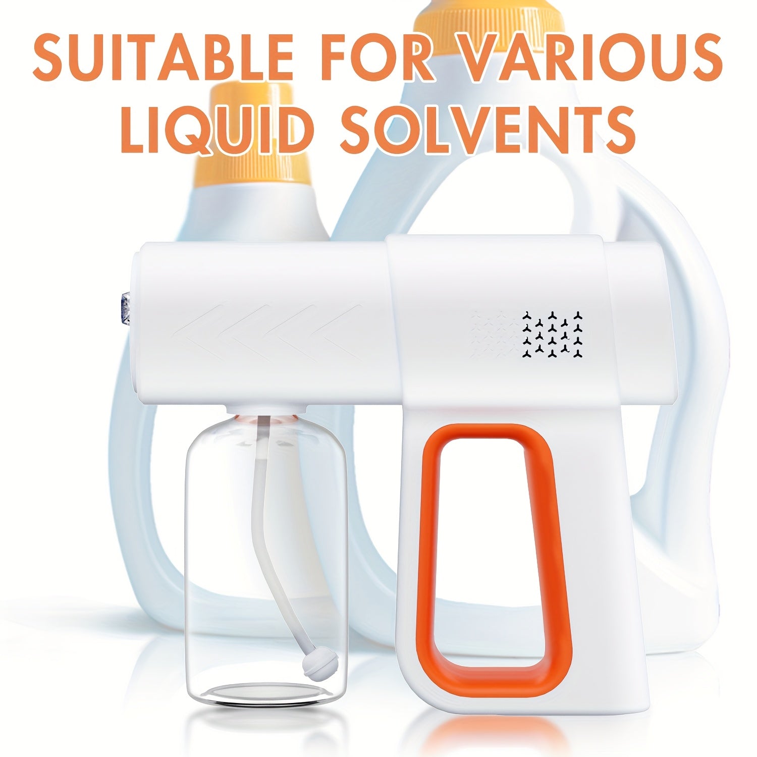 Handheld Nano Blue Light Disinfection Spray Gun with Anti-Clog Nozzle and Large Fog Volume