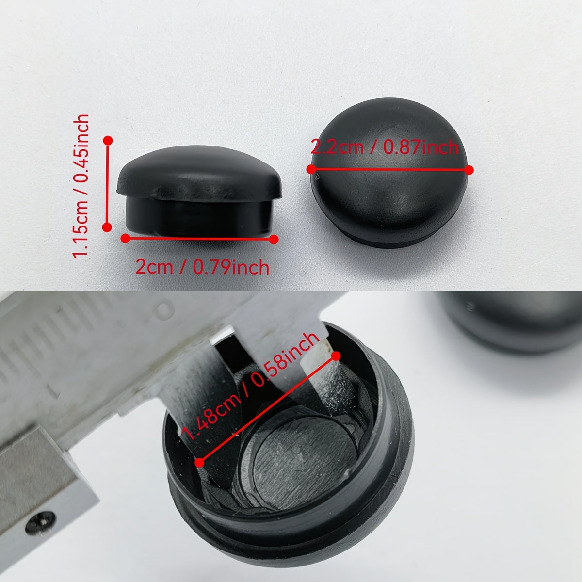 2 Pcs Universal Rubber Wiper Arm Nut Caps for Cars Replacement Accessories