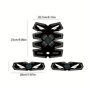 Uydagi foydalanish uchun mo'ljallangan uch qismli EMS massaj kamar to'plami, qo'llar, qorin va sonlarda mushaklarni bo'shashtirish va massaj qilish uchun. Ta'til sovg'asi sifatida ajoyib.