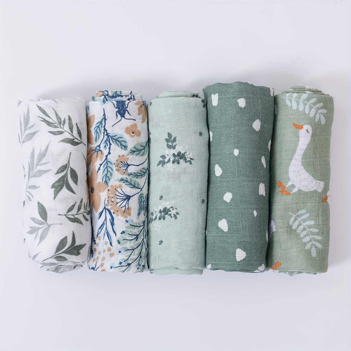 Children's Baby Care Set with Muslin Bibs Burp Cloths and Bath Towels Assorted Colors