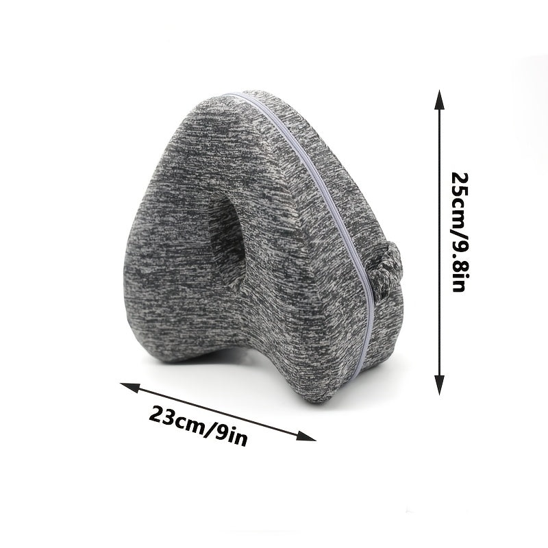 Almohada de espuma viscoelástica para piernas para durmientes de lado, soporte de rodillas, alivio del dolor por ciática
