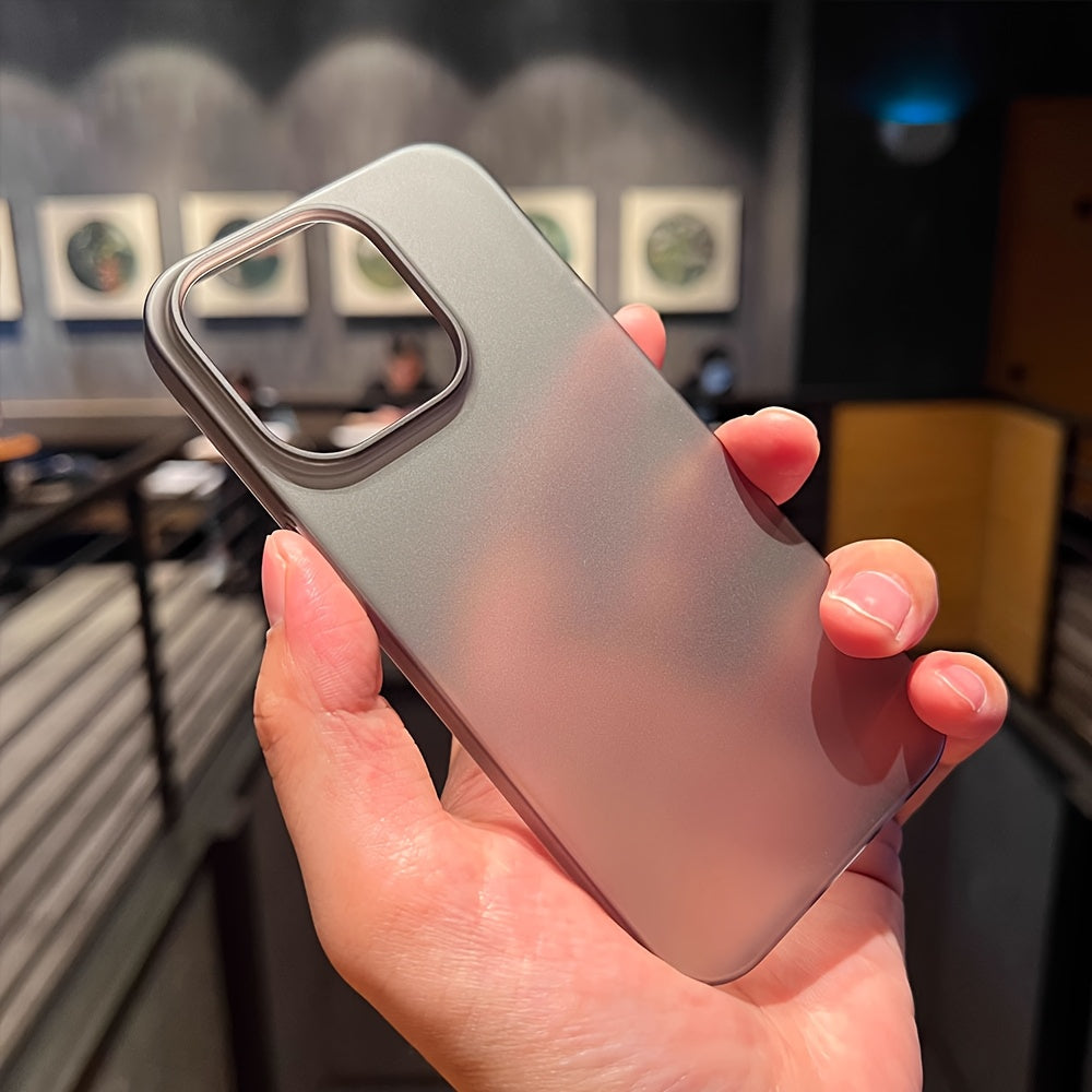 Thin Clear Shockproof Phone Case for iPhone 11-16 Silky Smooth Translucent Cover