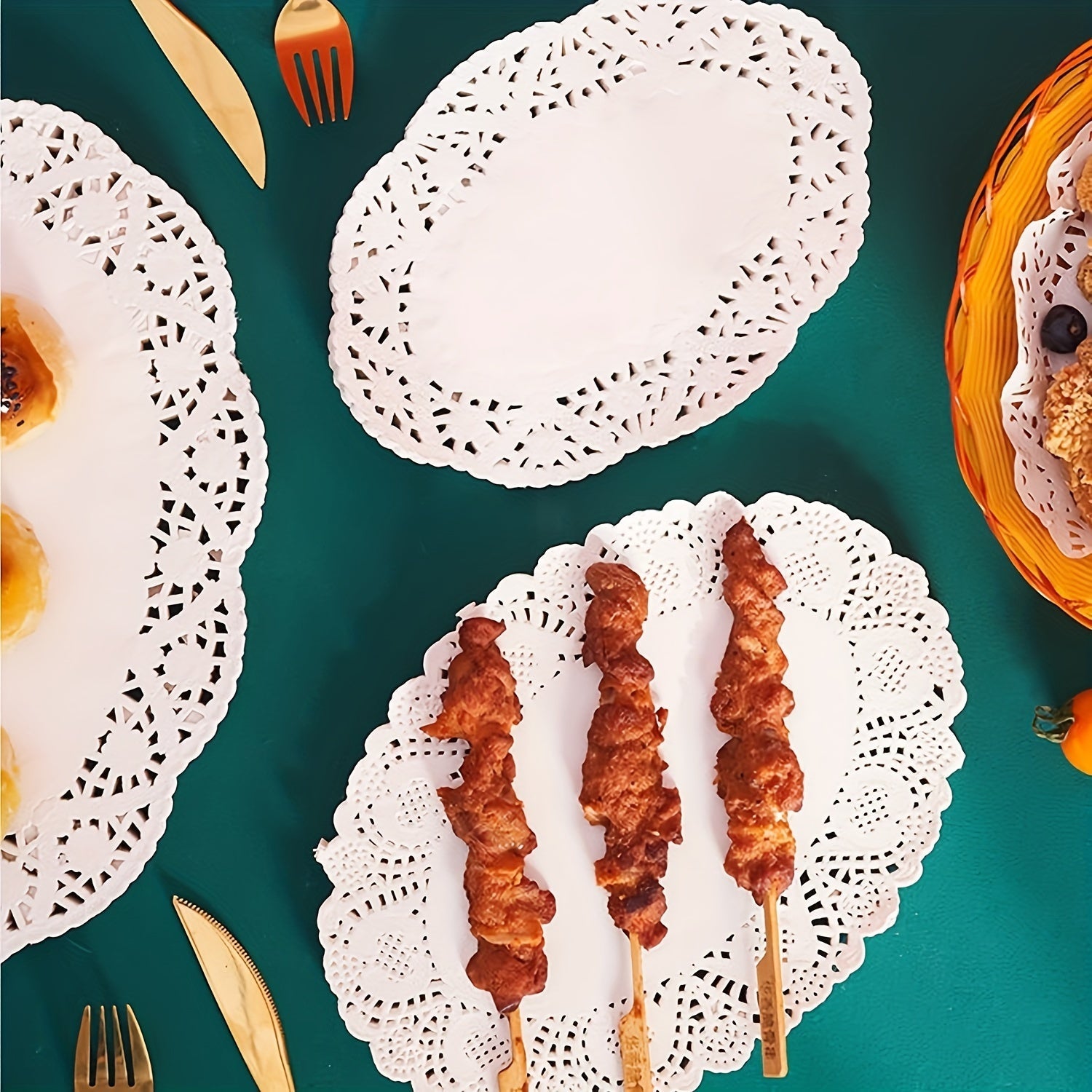 White Lace Paper Doilies Assorted Sizes for Desserts and Special Occasions