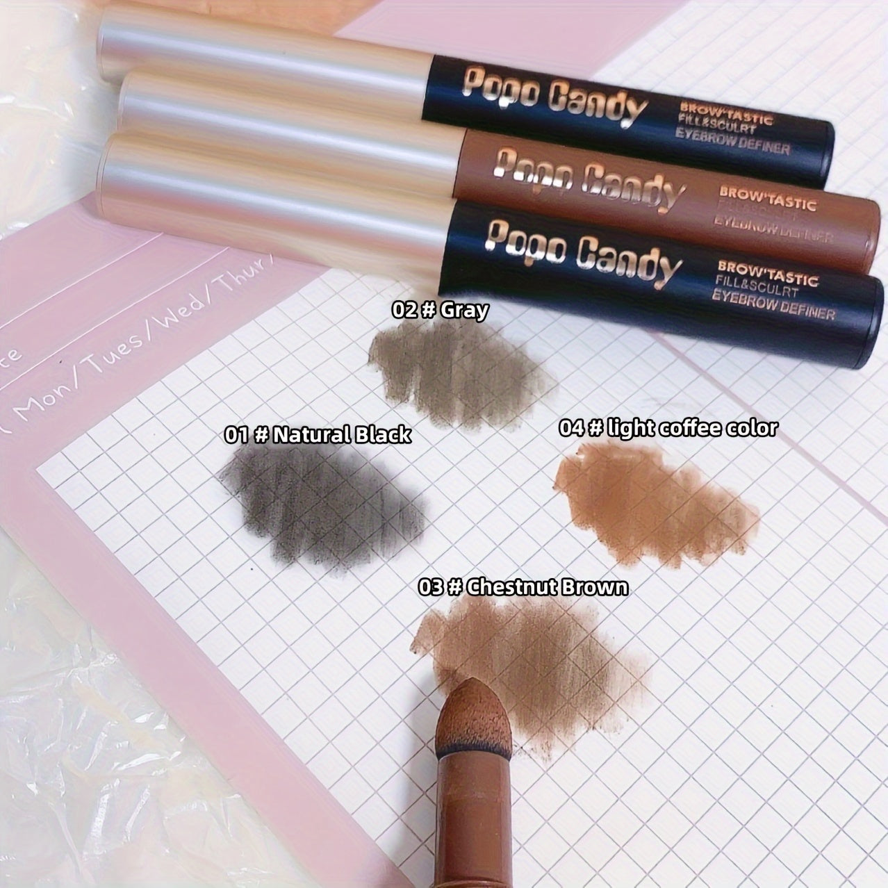 Crema de tinte para cejas de doble extremo para mujer, a prueba de agua, resistente a manchas y de larga duración