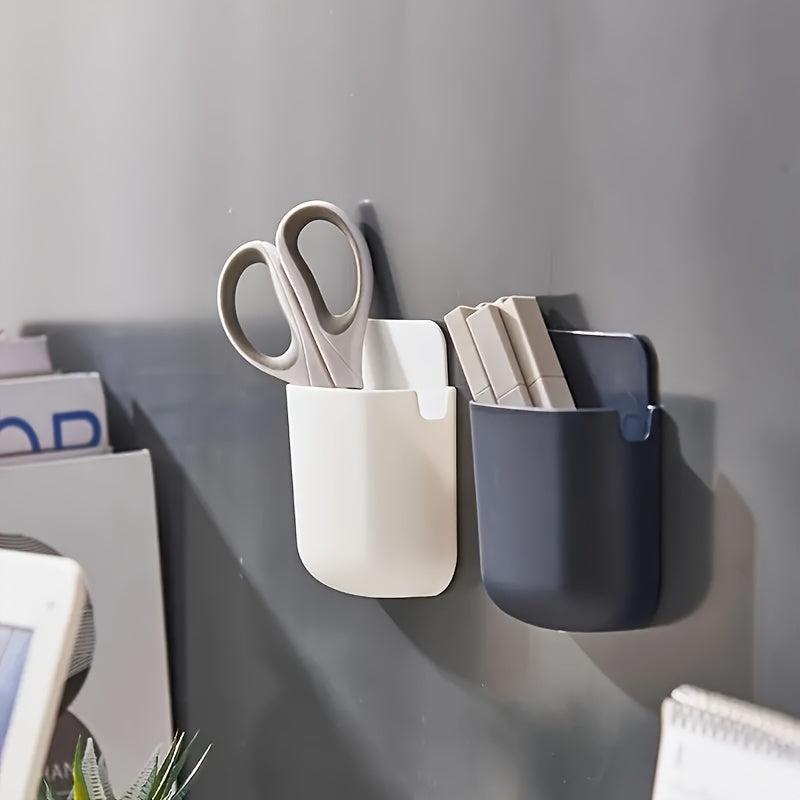 Bathroom Wall Storage Organizer for Phone, Remote, Plug, and Toothbrushes