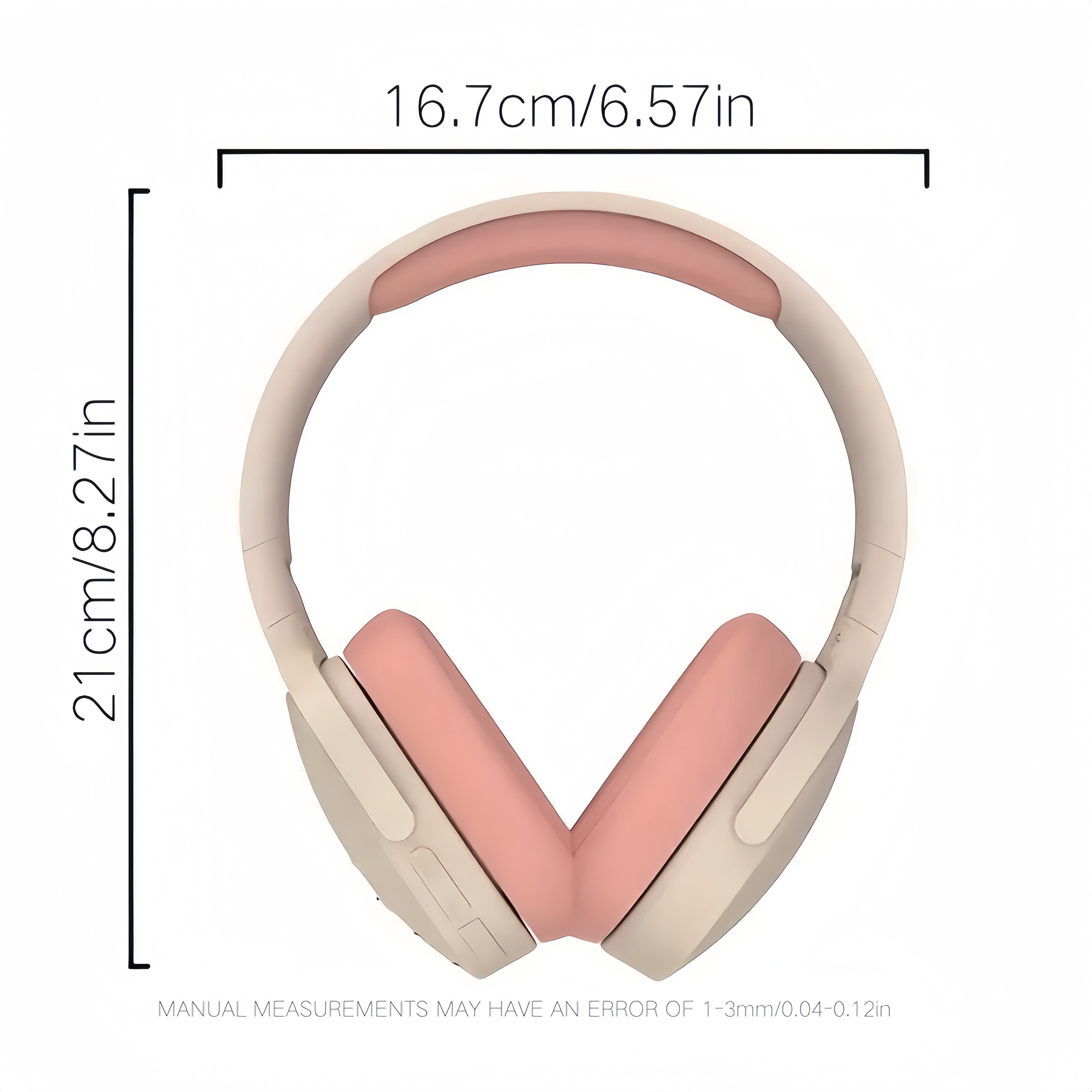 Foldable Wireless Headphones with Stereo Sound Noise Cancellation Long Battery USB Charging for Adults