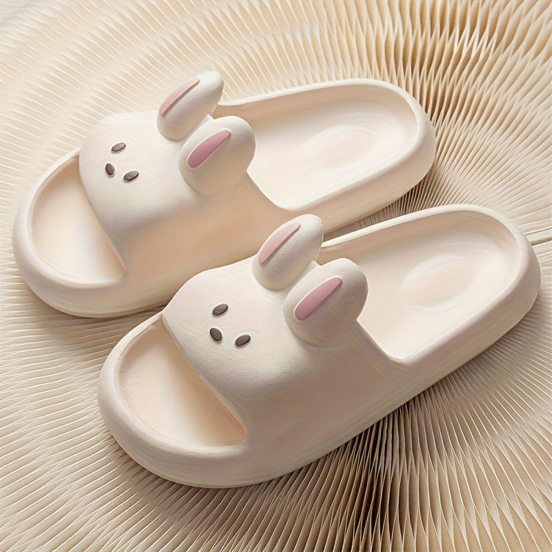 Kids' Summer Slides with Cartoon Bear Design Non-Slip EVA Sole for Boys and Girls