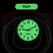 Mini Kvarts Avtomobil Soat Qoplamali Panel Yoritilgan Analog Vaqt O‘lchagich